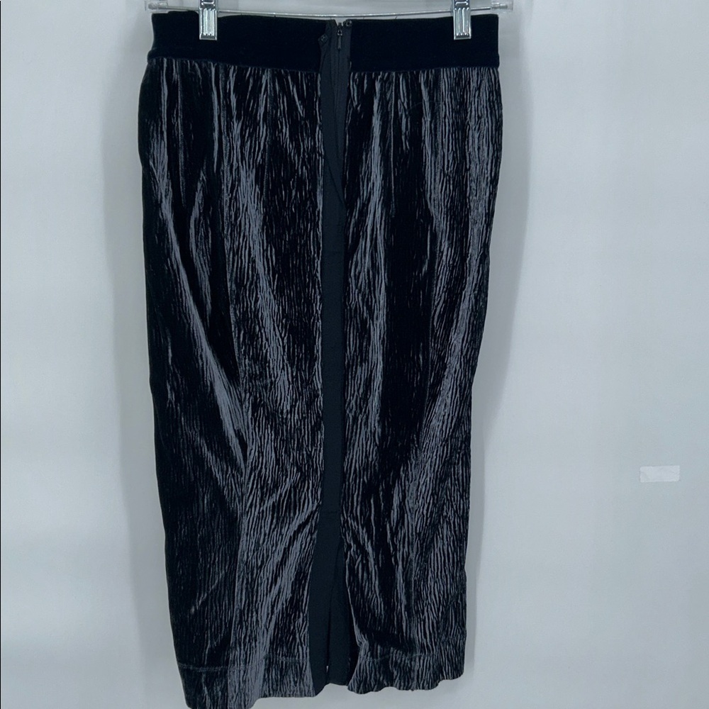 Byron Lars Women’s Beauty Mark crushed velvet pencil skirt Size 4 - Picture 6 of 11